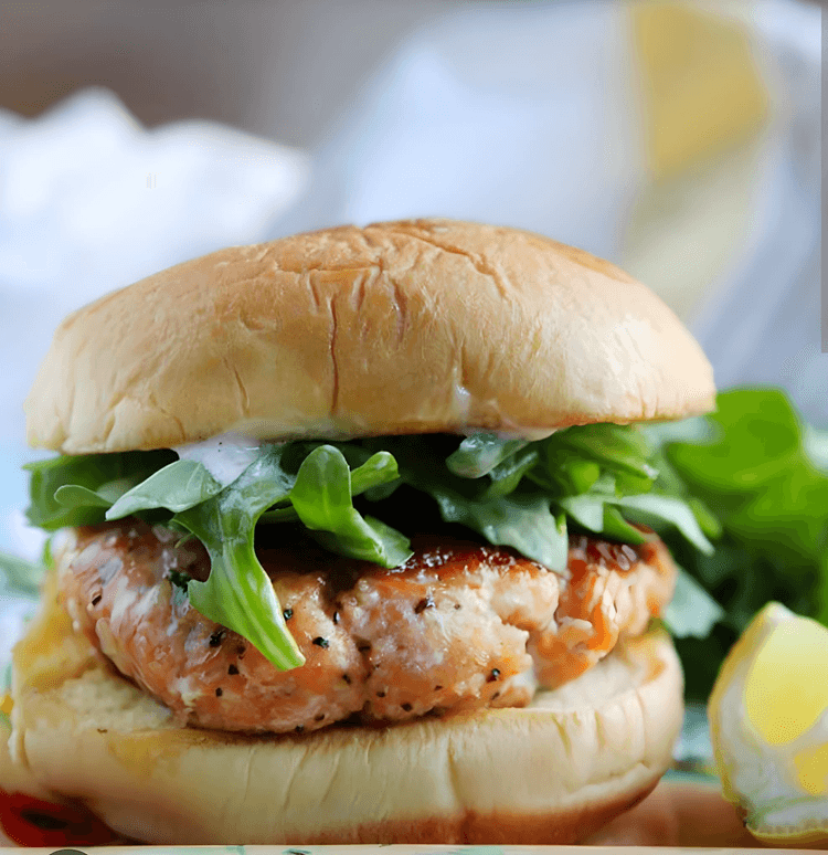 Salmon burger